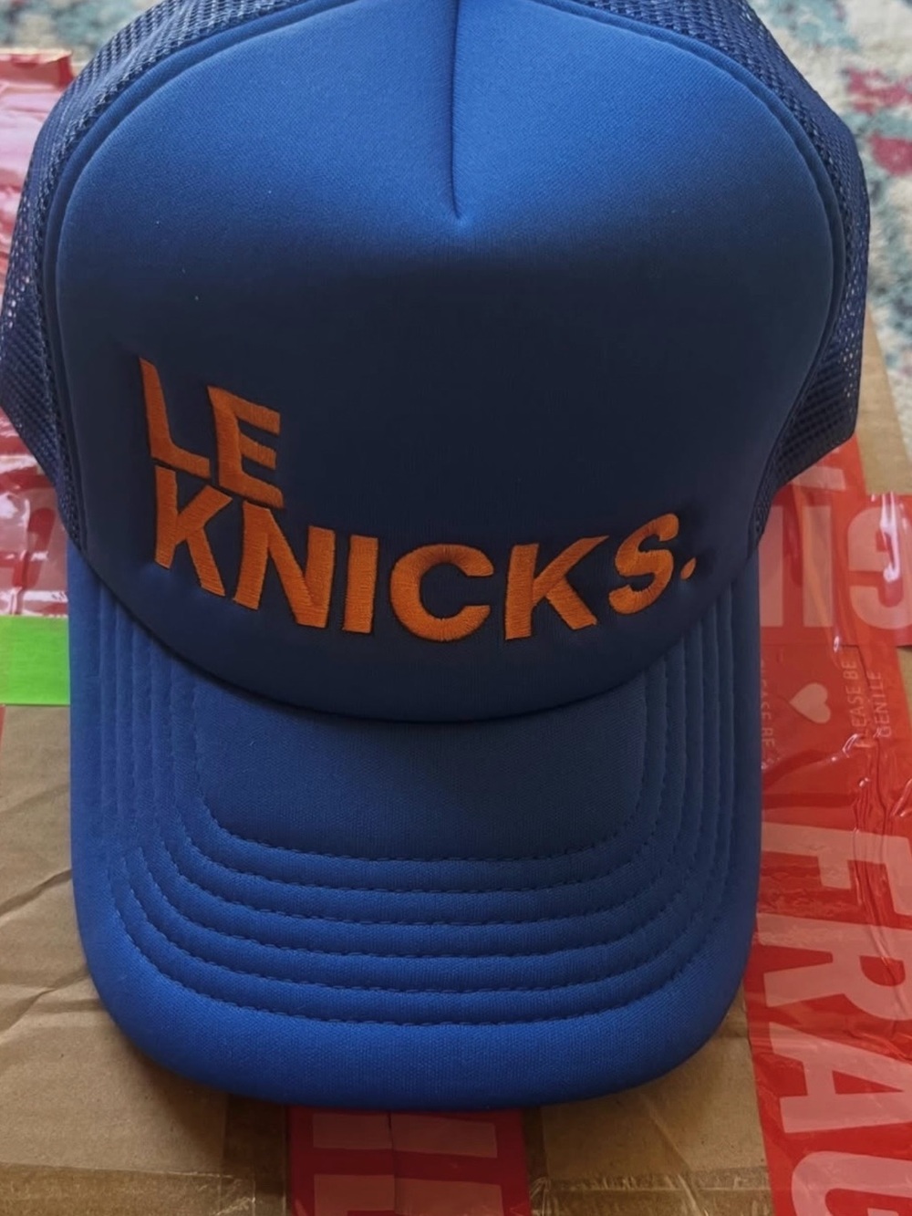 Le KNICKS Trucker Hat Ping Pong Surf Club